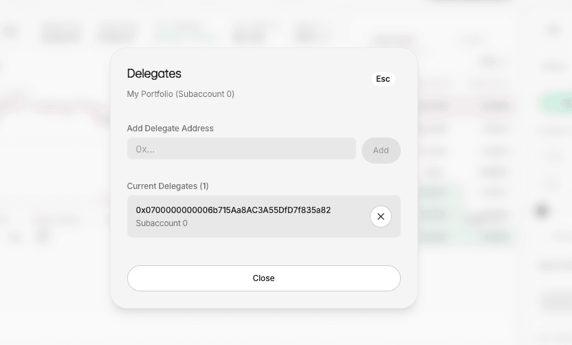 Delegate added in current delegates list